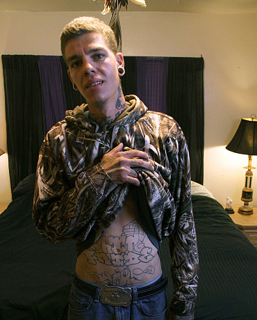 Tatted Stud Beats His Big Cock and Cums Ropes